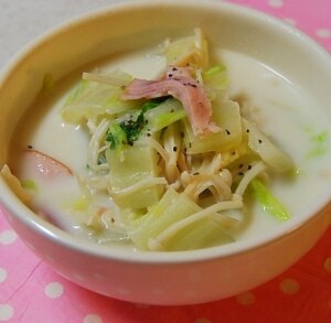 ハムと白インゲン豆のスープのレシピ