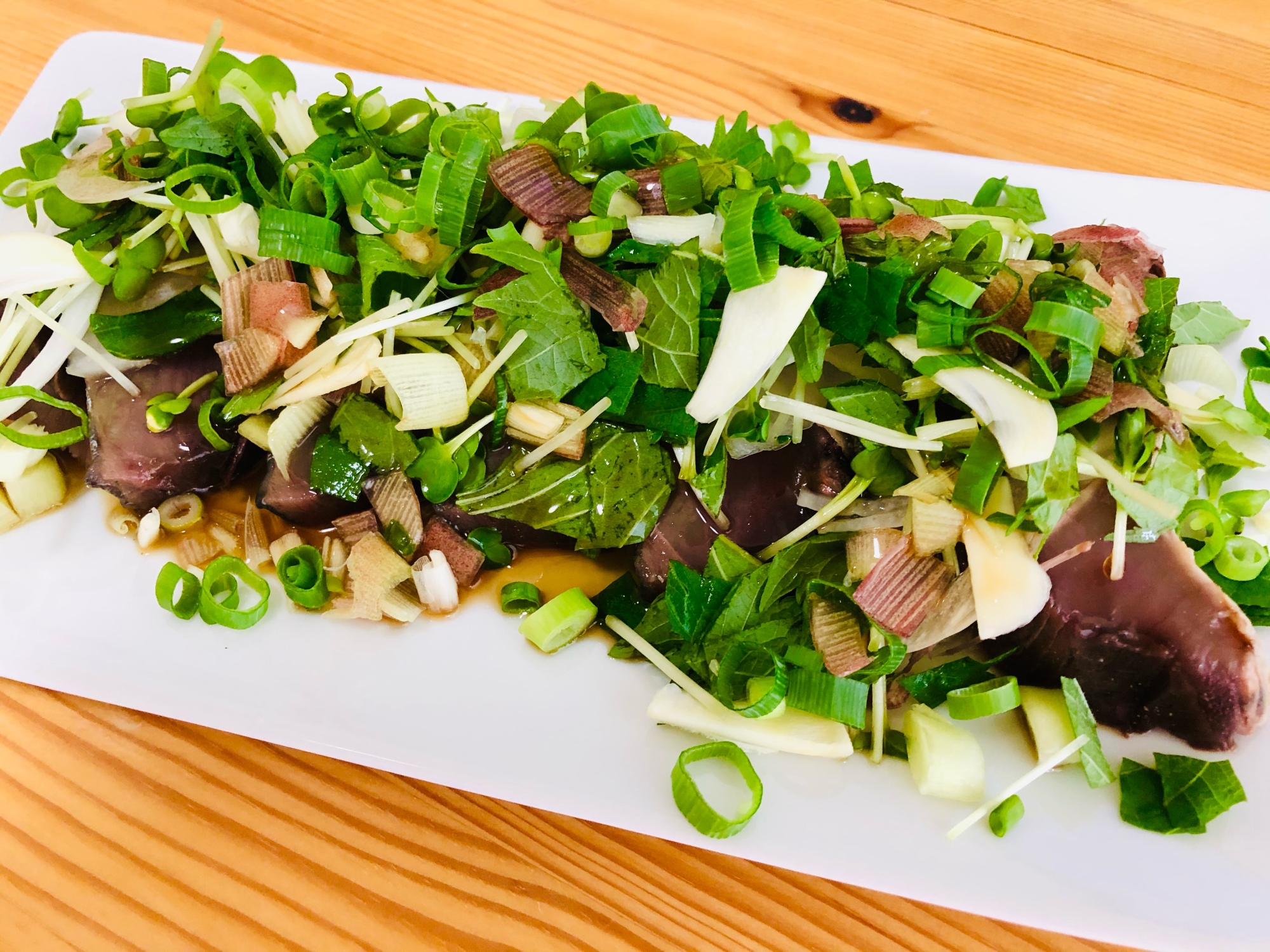 薬味たっぷり カツオのたたきサラダ風 レシピ 作り方 By きのこのみみ 楽天レシピ 薬味たっぷり カツオのたたきサラダ風 レシピ 作り方 By きのこのみみ 楽天レシピ