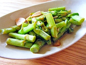 春菊の茎のきんぴら