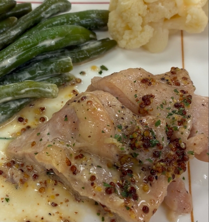 絶品！マスタードソースdeチキンソテー