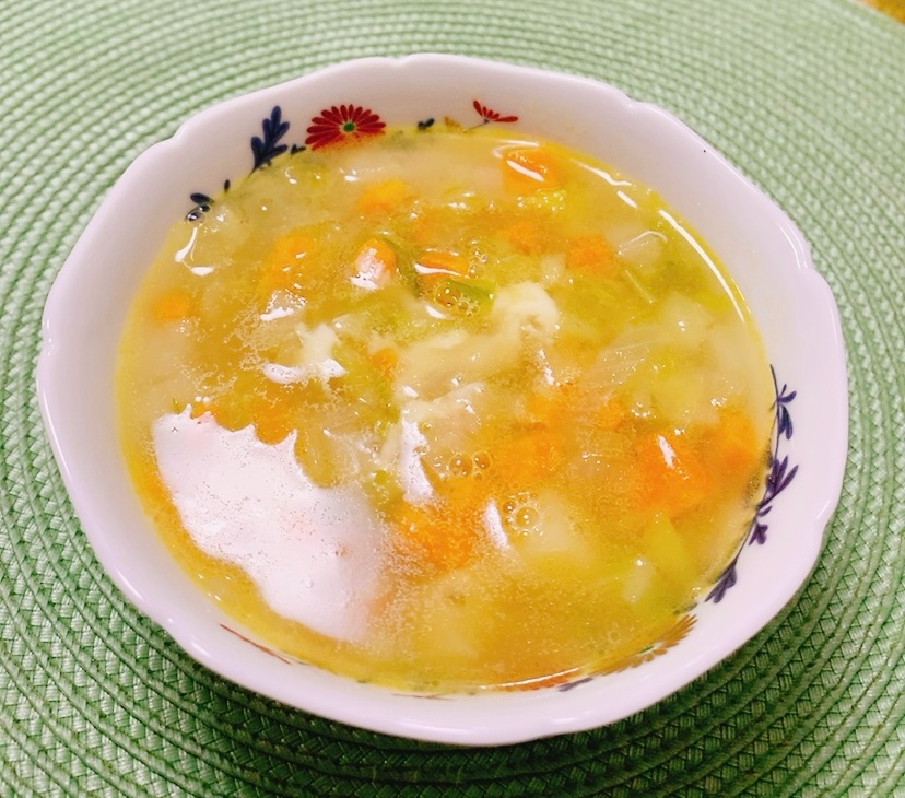 キャンプ♪あまり野菜のチーズスープ✧˖°