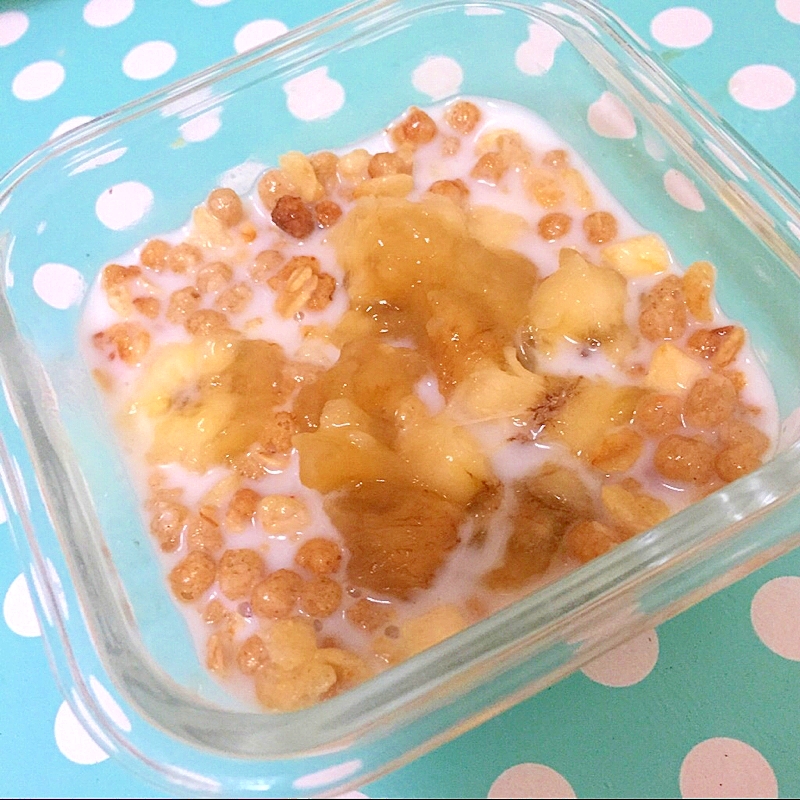 シリアルとバナナと牛乳 レシピ 作り方 By Thank You Good Bye 楽天レシピ