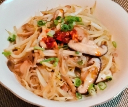 フライパン１つで☆春雨とひき肉の中華風炒め物