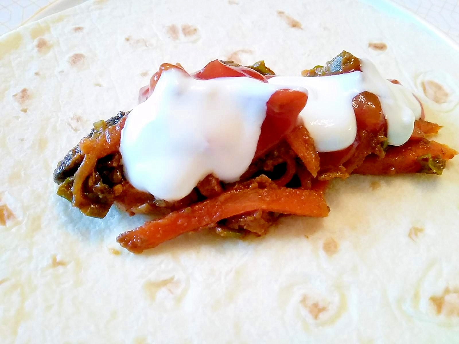 簡単チキンブリトーのレシピ