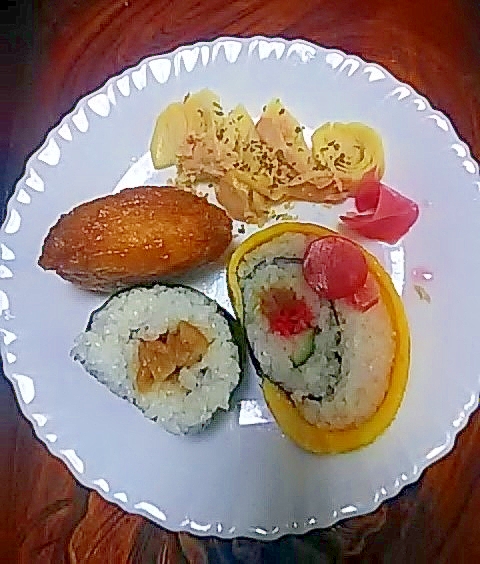 巻き寿司&お稲荷パーティープレート
