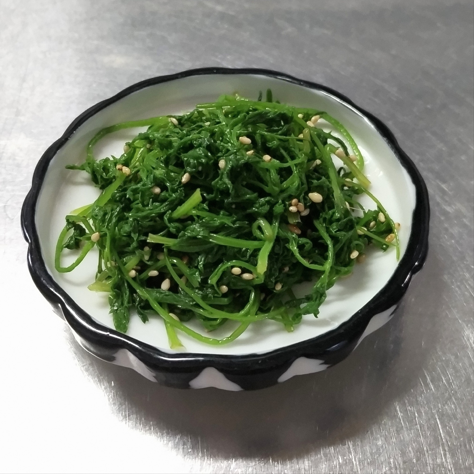 にんじん葉のナムル