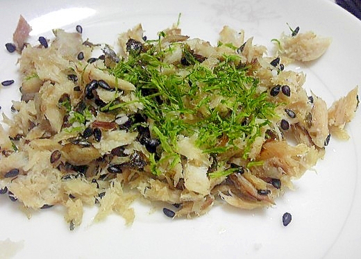 塩焼き鯖で作ったふりかけ レシピ 作り方 By デラみーやん 楽天レシピ