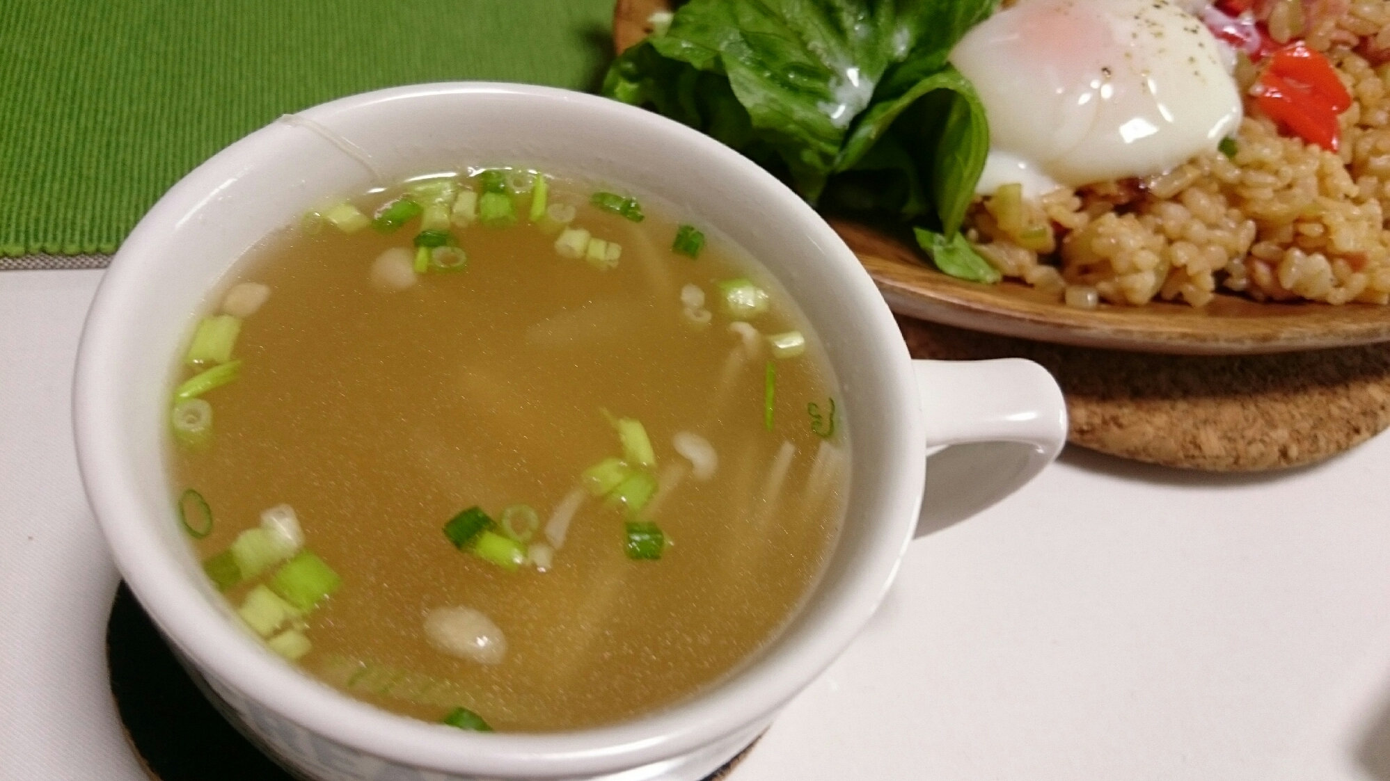 ダシダDE〜玉ねぎとえのきのスープ