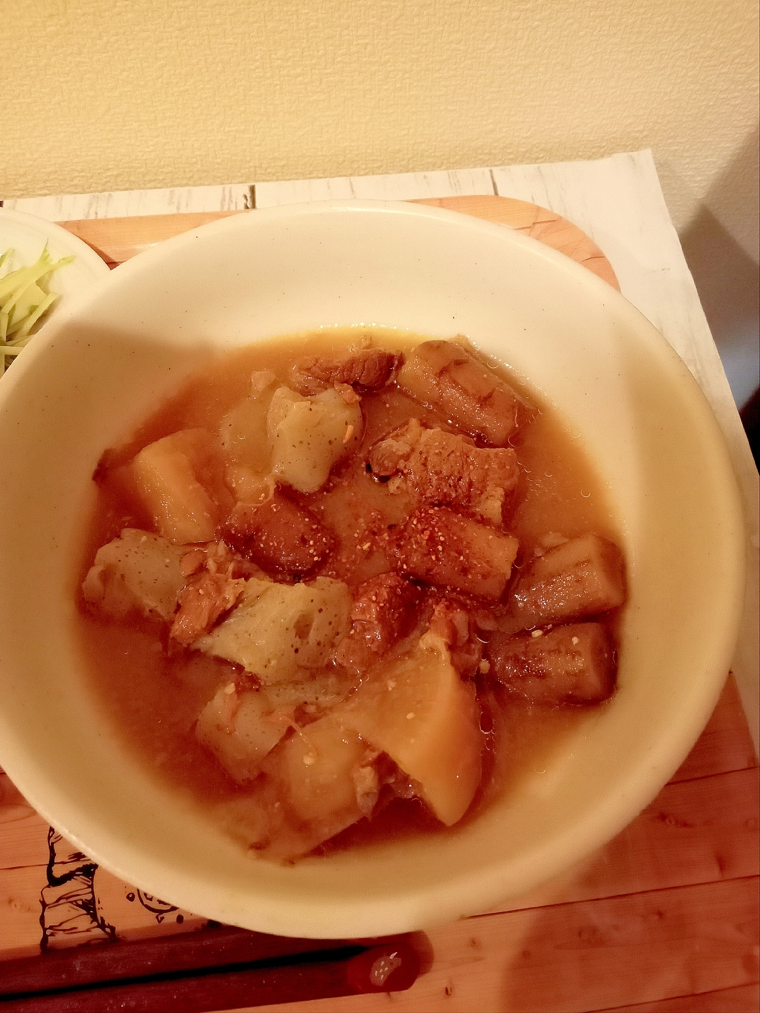 電気圧力鍋で牛すじの煮込み