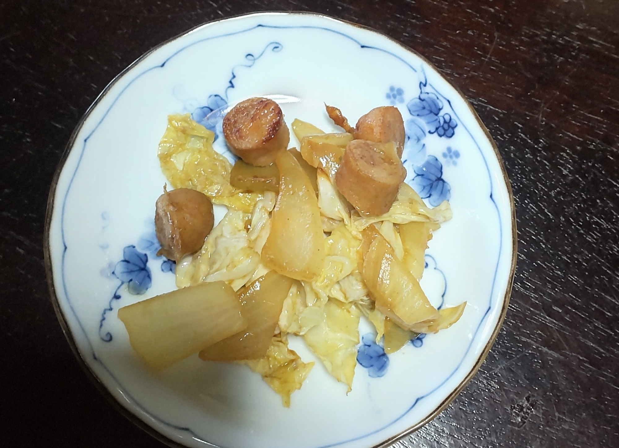 ソーセージ野菜炒め