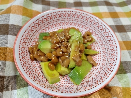 わさびがツーン♡アボカドと納豆のわさびマヨ和え