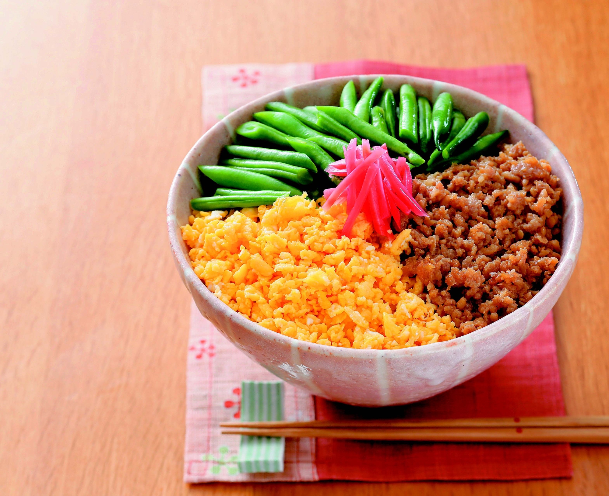 楽天マート☆三色丼