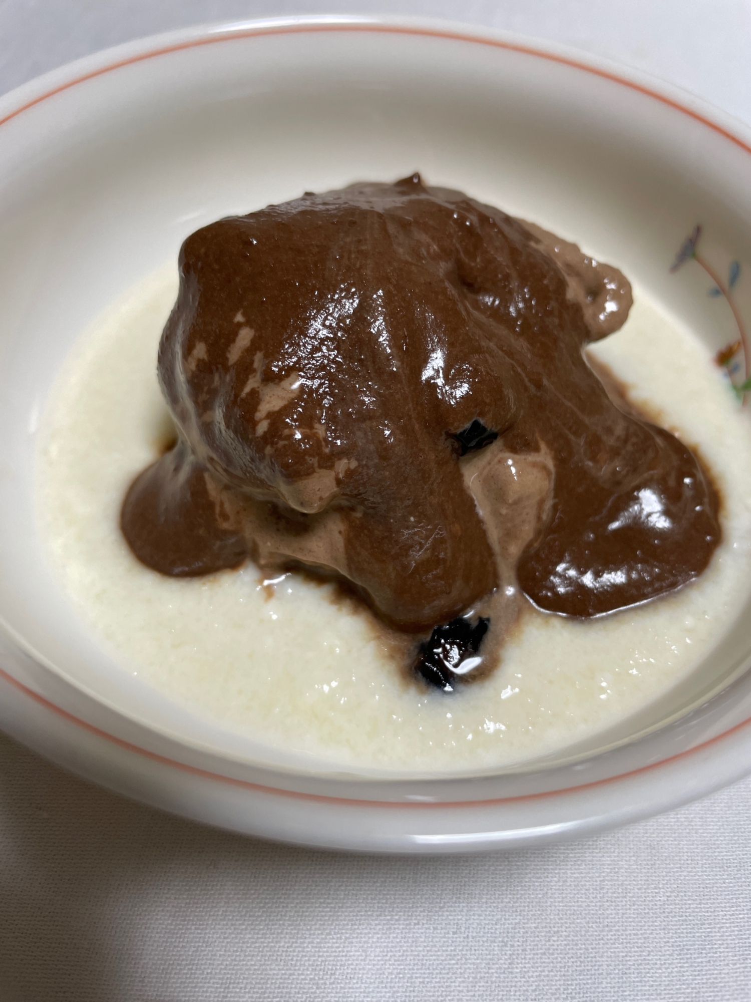 新玉ねぎヨーグルトとチョコレートアイスクリーム