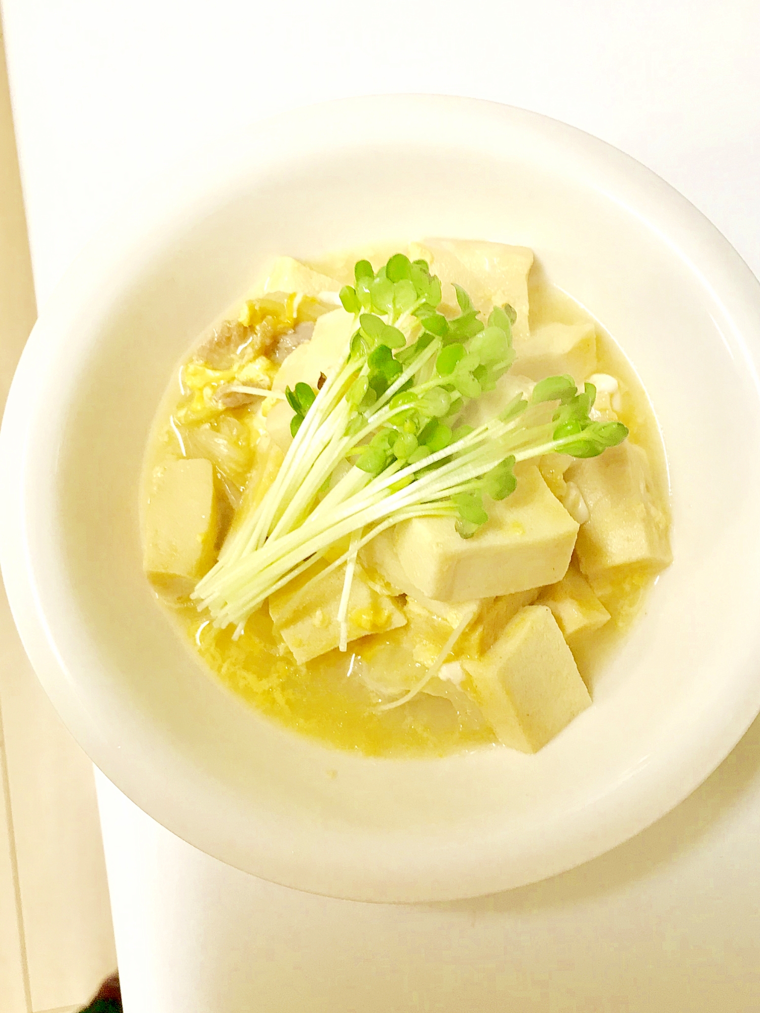 残ったスープを捨てないで！！高野豆腐の卵とじに！