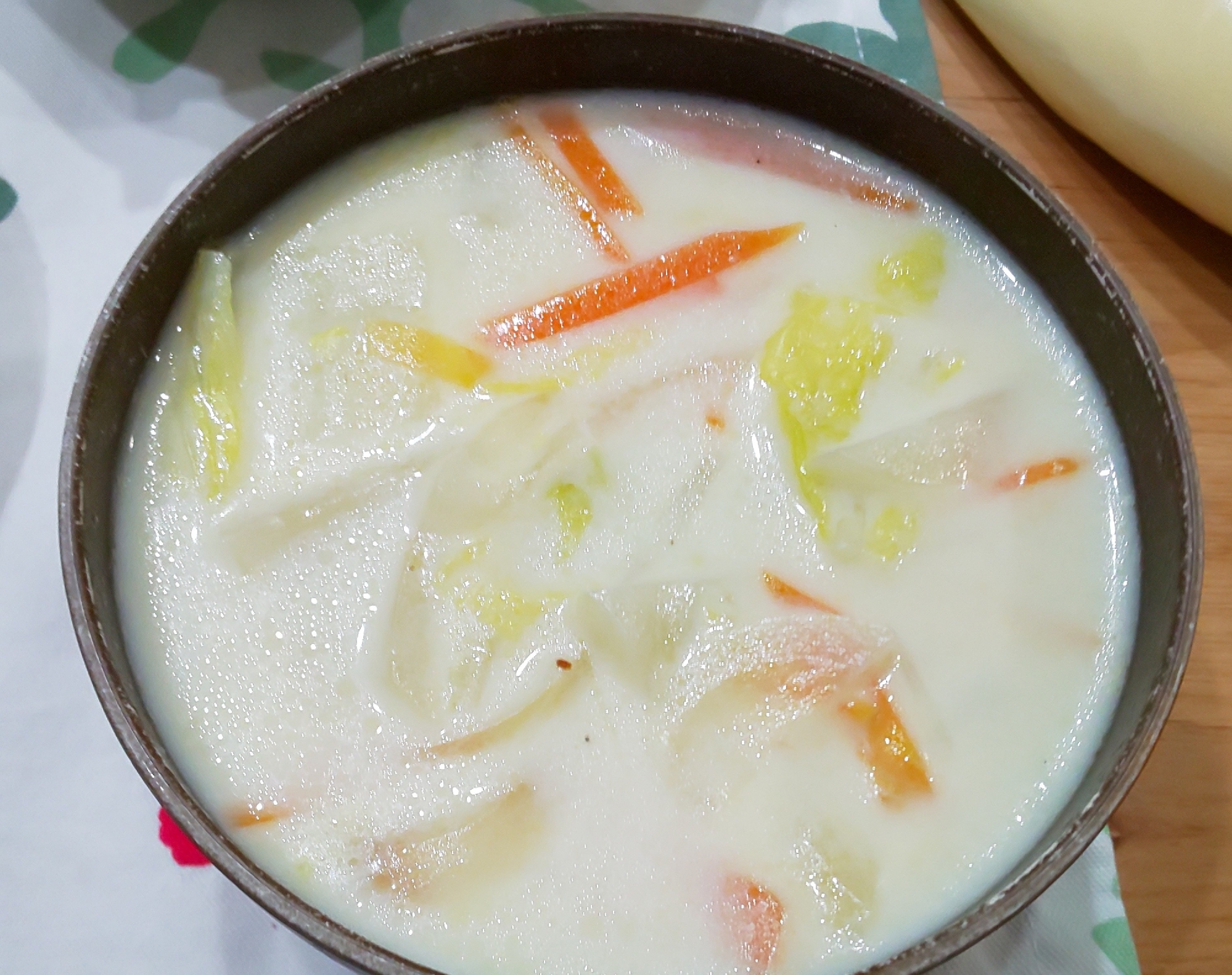 食べるスープ♪白菜のクリームスープ
