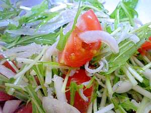 シラスと水菜の和風サラダ