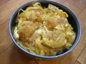 ひとり分だから残り物で かつ丼 レシピ 作り方 By うさぎの春子 楽天レシピ