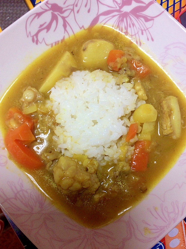 大薯で、カレー