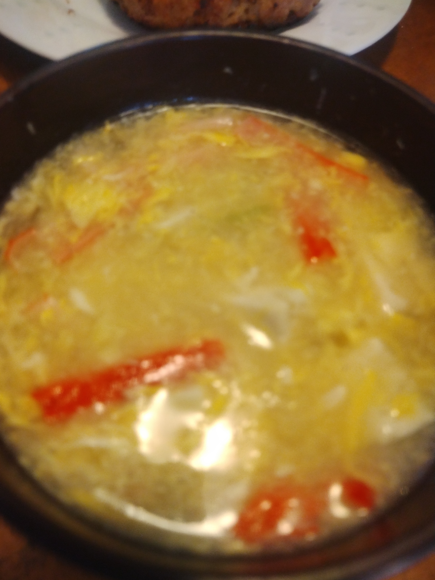 豆腐とカニかまと卵の中華スープ