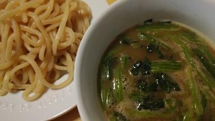 ほうれん草入りレモンつけ麺