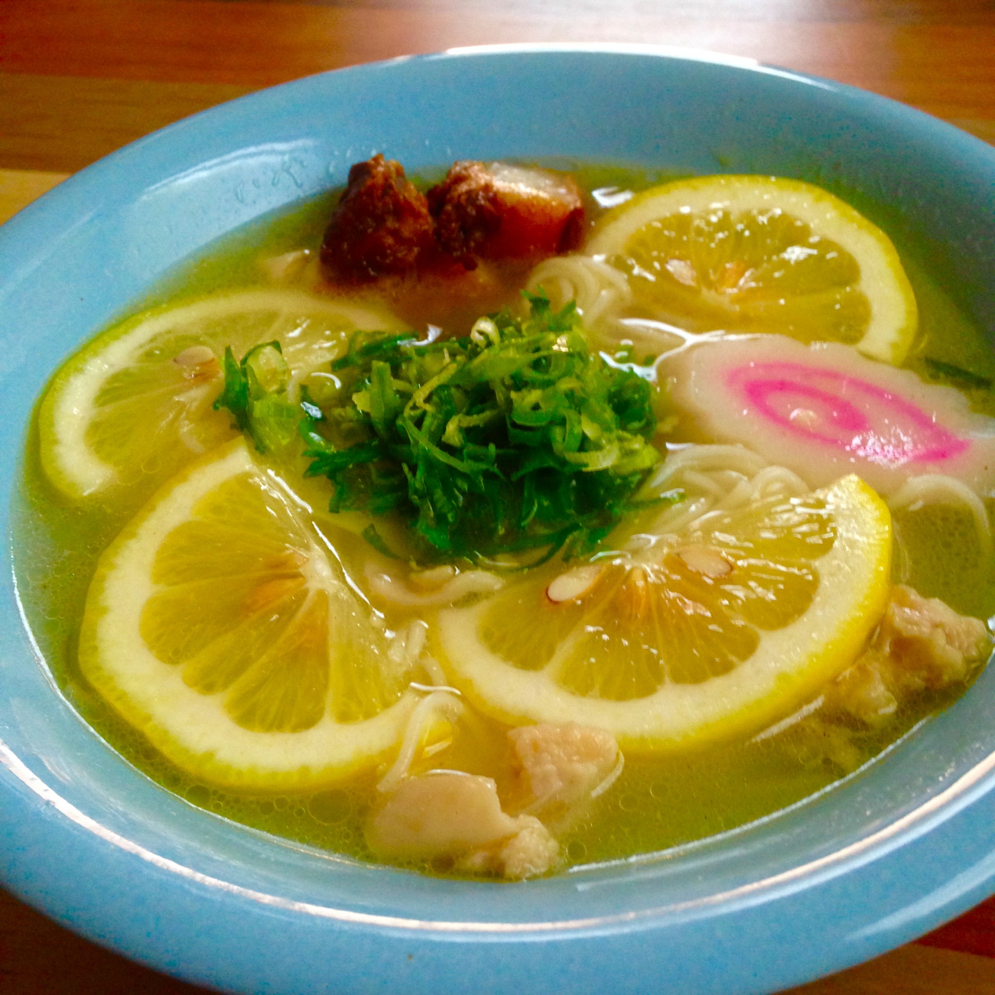 鶏だしレモンにゅうめん♪