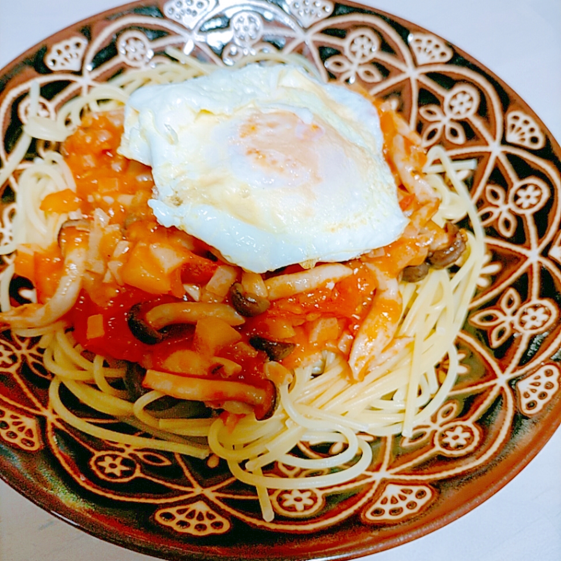 新生姜で作るトマトソースパスタ