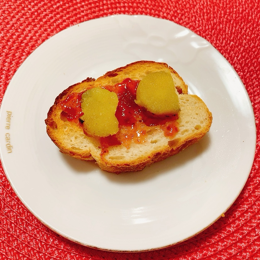 ミックスジャムと焼きいも♪バタートースト