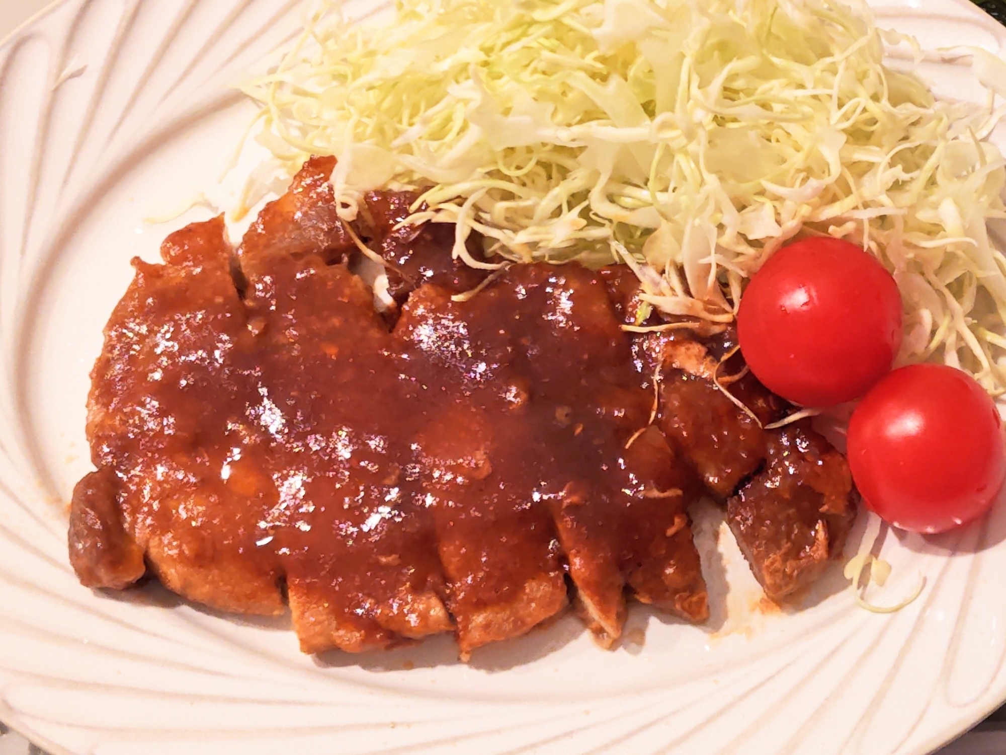 ♡ポークソテー　ケチャップ味