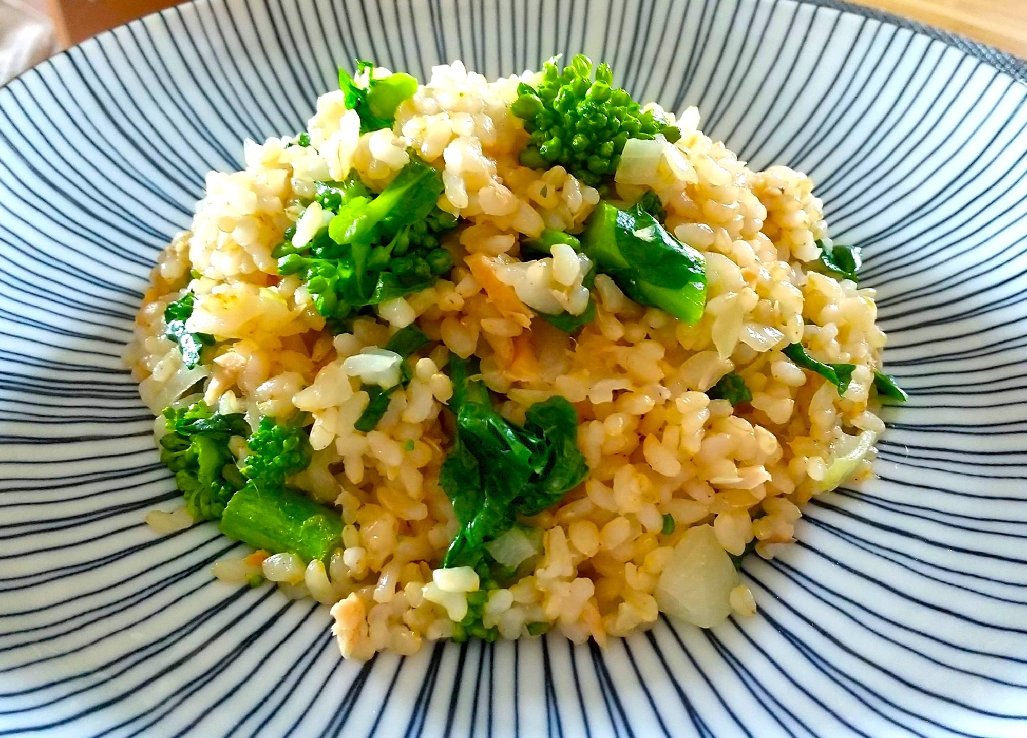 菜花ツナチャーハン