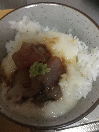 簡単まぐろの山掛け丼