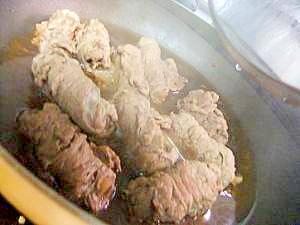 柔らかごぼうの牛肉巻き