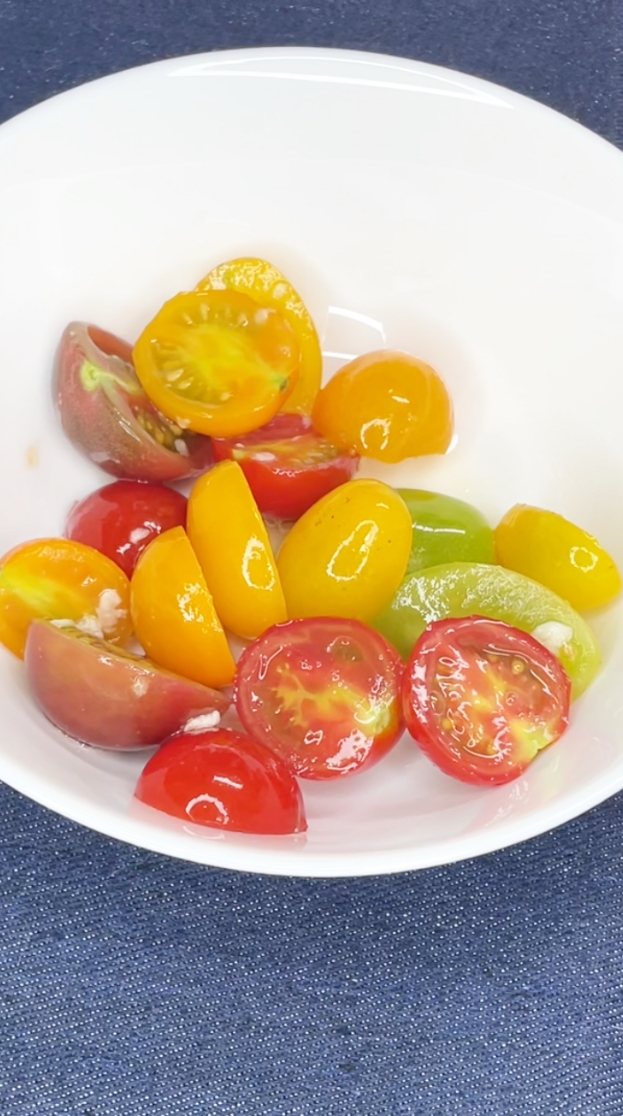 ミニトマトの白だしマリネ（ズボラver.）