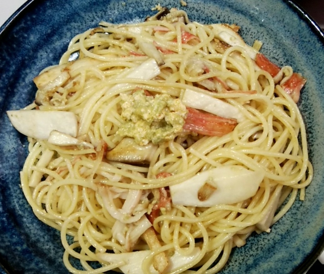 和風蟹味噌パスタ♥