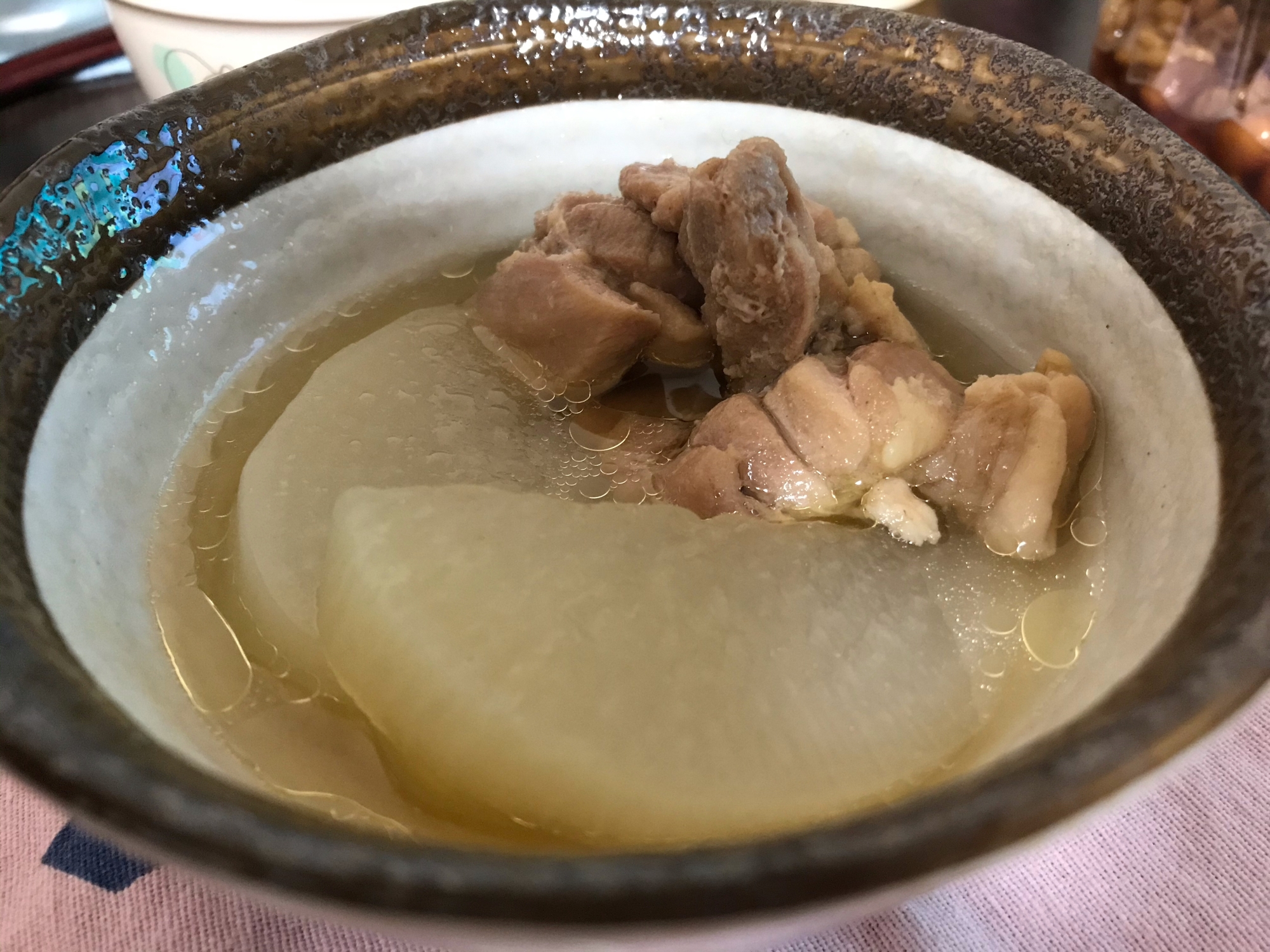 大根ともも肉の煮物