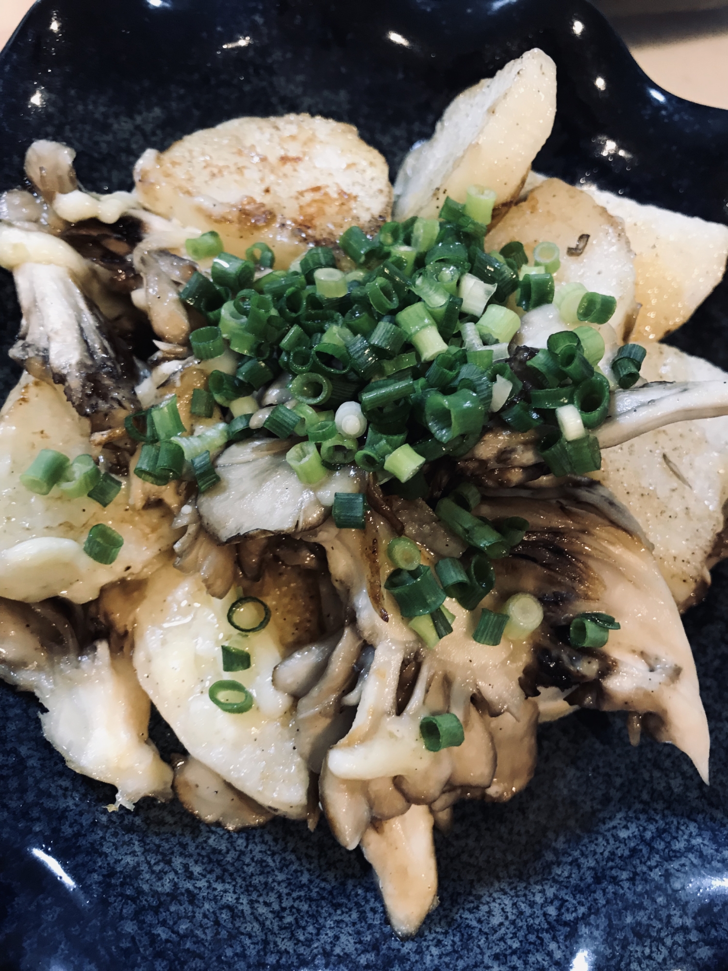 舞茸と長芋のチーズ焼き