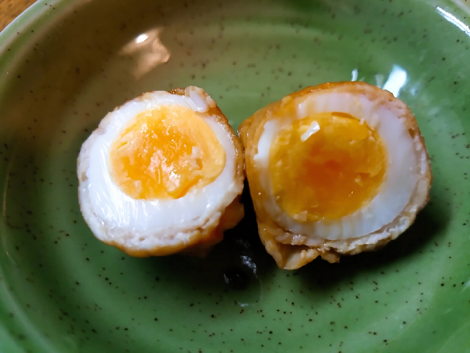 甘辛うずらの卵の肉巻き