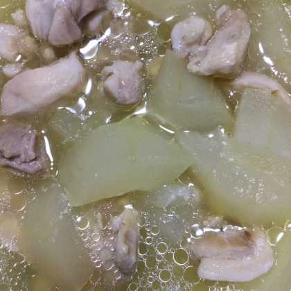【圧力鍋】鶏肉と冬瓜のうま塩煮