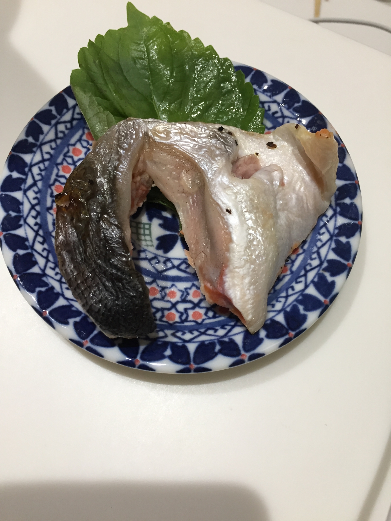 鮭のアラのカマ！トースター焼き！