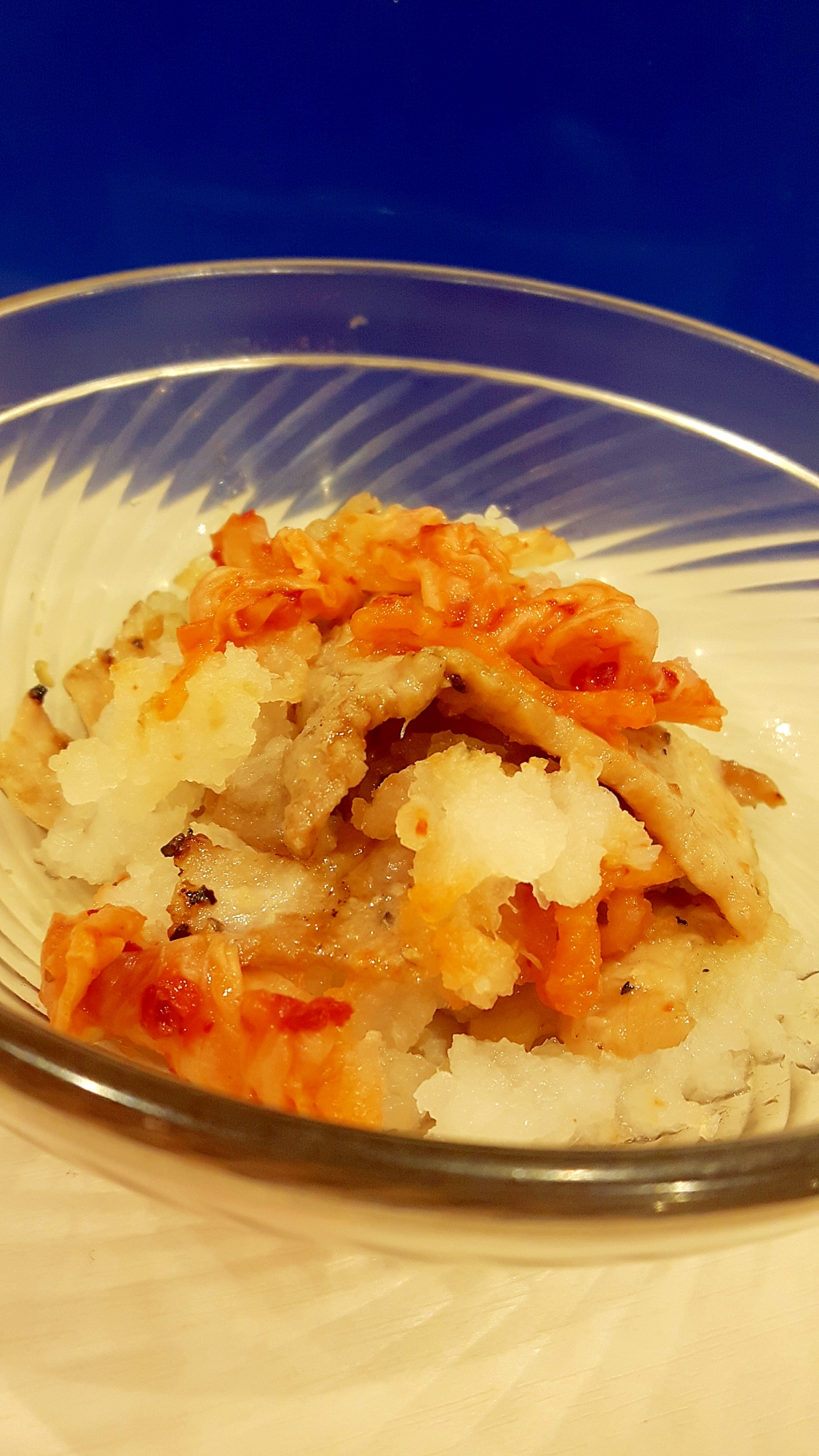 簡単大好き!(^^)こんがり豚と白菜キムチおろし♪