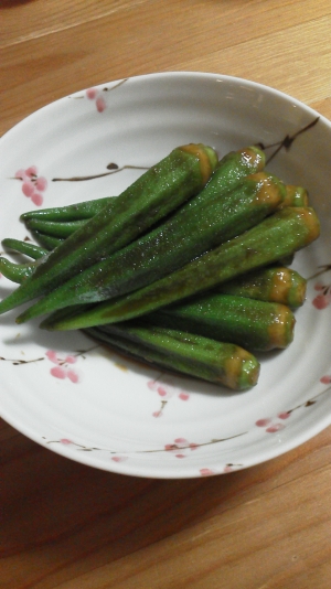 冷やして美味☆オクラの煮浸し生姜風味♪