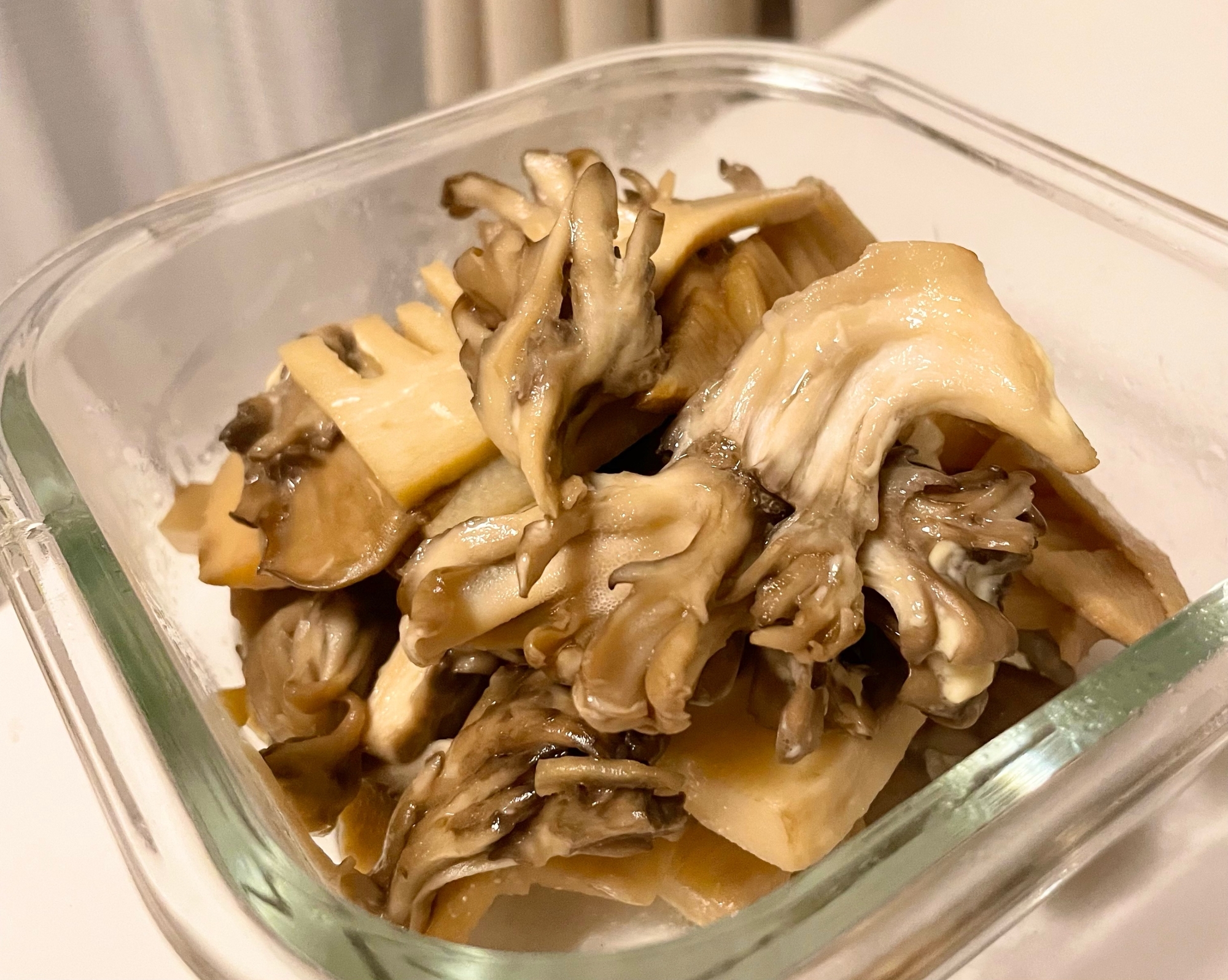 舞茸と筍のマヨぽん炒め