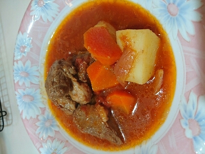 簡単・エコ！圧力鍋で豚モモ肉のトマト煮