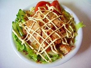 ファミレスの サラダうどん レシピ 作り方 By ドキンちゃん0298 楽天レシピ