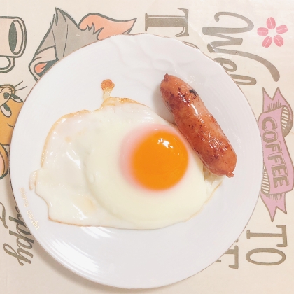 目玉焼きと焼き豚