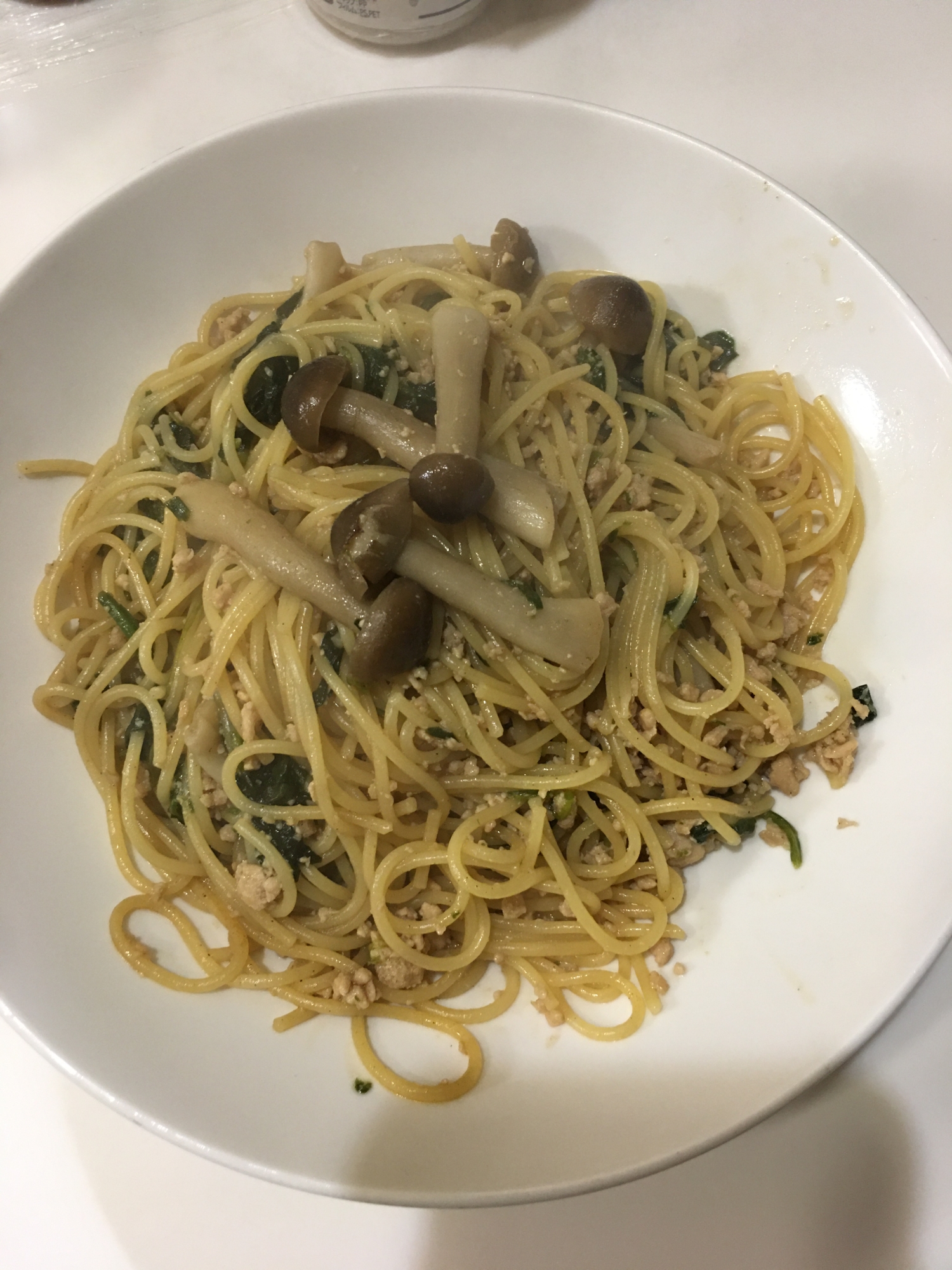 鶏そぼろ焼きパスタ