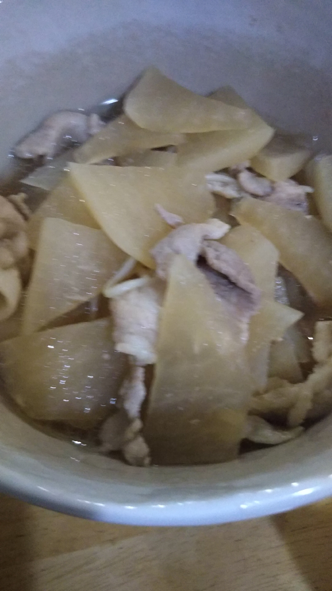 大根と豚肉のマーマレードしょうゆ煮(о´∀`о)