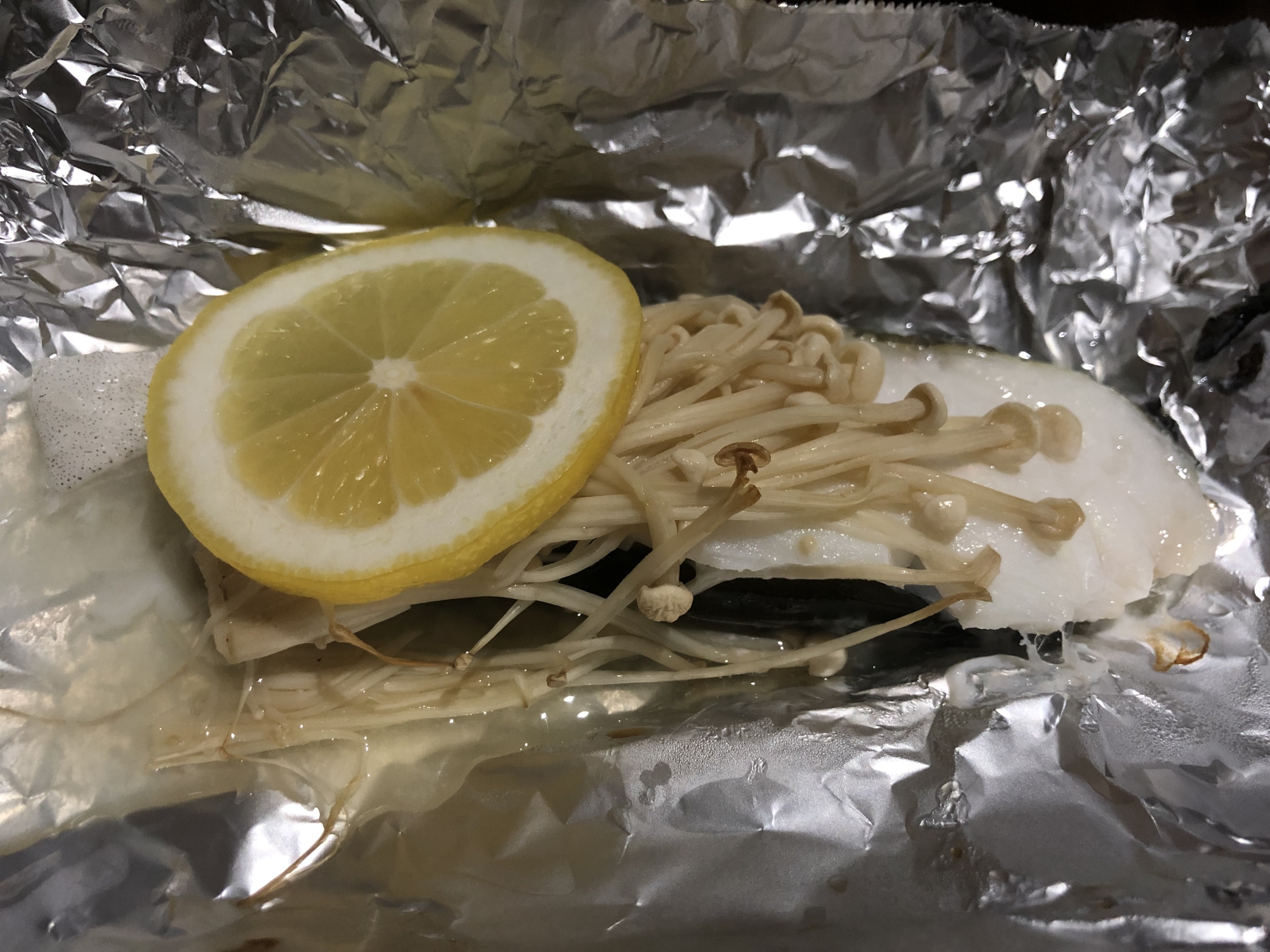 オーブントースターを使った鱈のホイル焼き