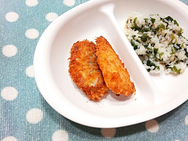 幼児食 揚げないアジフライ レシピ 作り方 By にゃんこハンター123 楽天レシピ