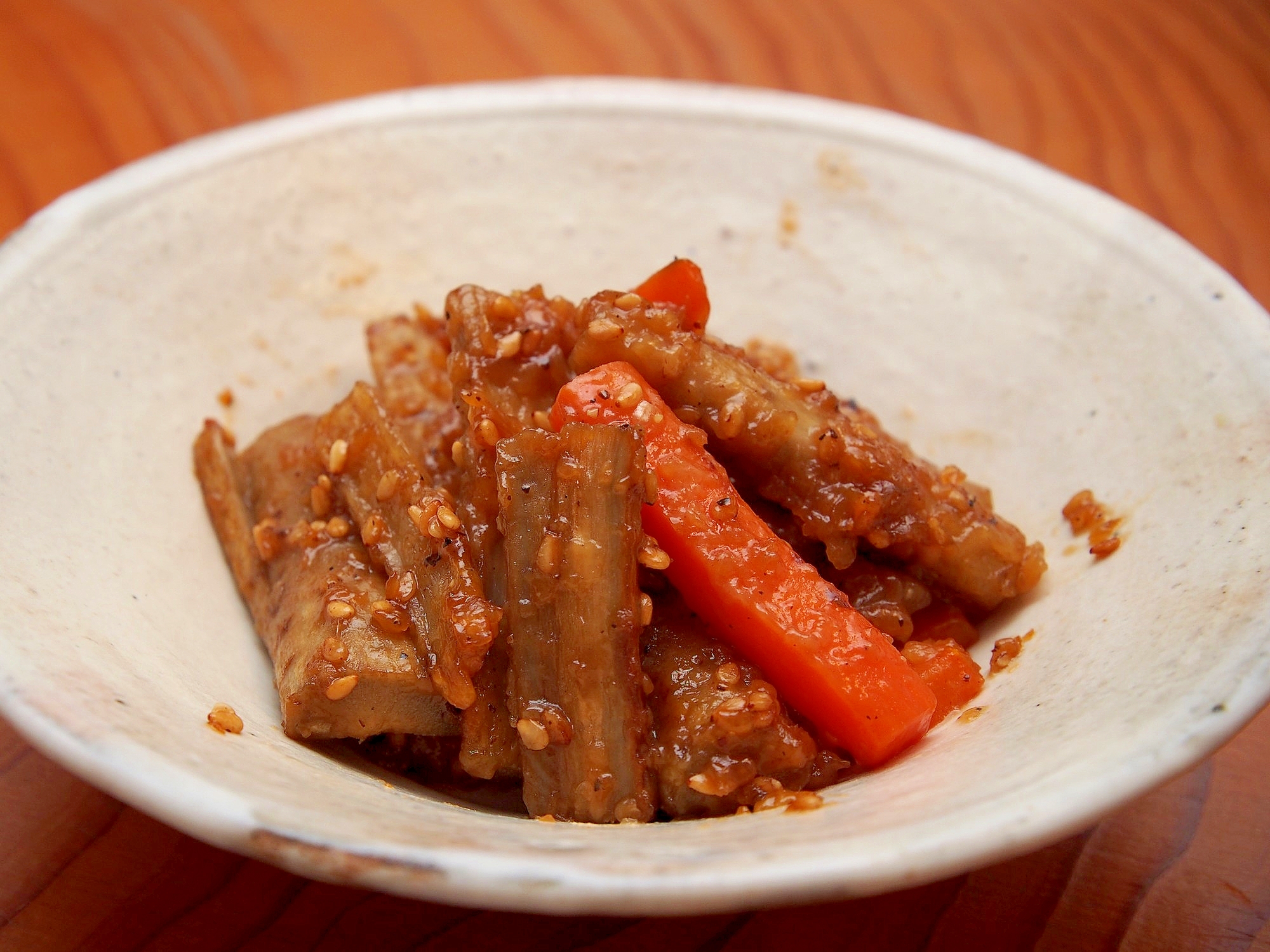 ビールに合う!ごぼうの甘辛炒め