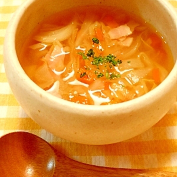 野菜たっぷりコンソメスープ レシピ 作り方 By Mikeneko2 楽天レシピ 野菜たっぷりコンソメスープ レシピ 作り方 By Mikeneko2 楽天レシピ